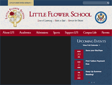 Tablet Screenshot of littleflowerschool.org